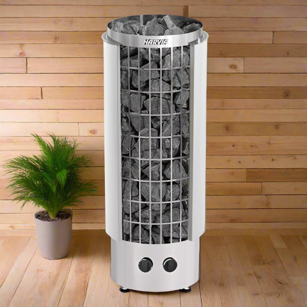 Harvia Heaters Harvia Cilindro PC90 9kW Electric Sauna Heater with Built-In Controls