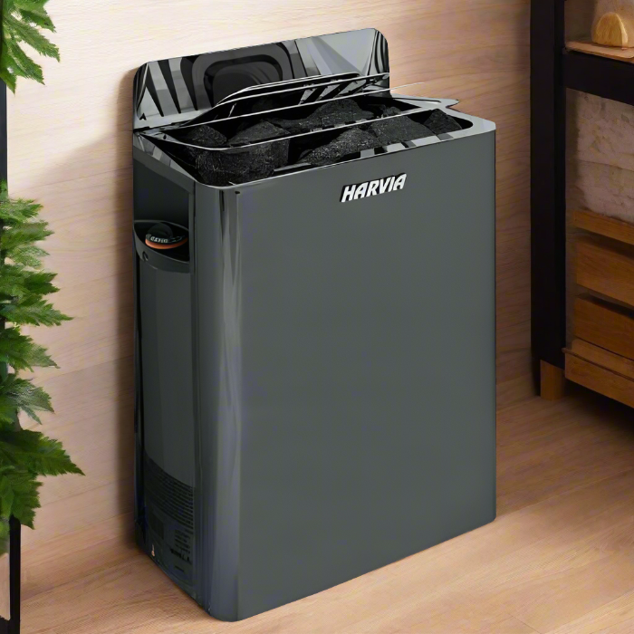 Harvia Heaters Harvia SW60 The Wall 6kW Electric Sauna Heater - Black Stainless Steel