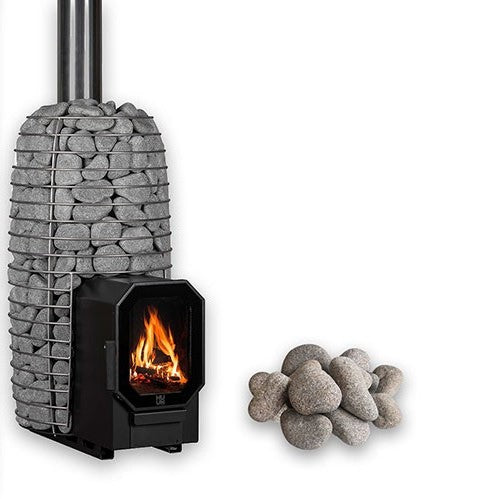 HUUM HIVE Flow Mini LS sauna stove package with stove and included sauna stones