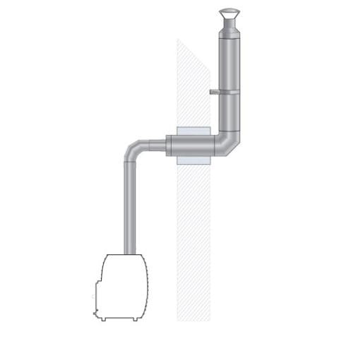 HUUM Accessories HUUM Thru-Wall Chimney Kit