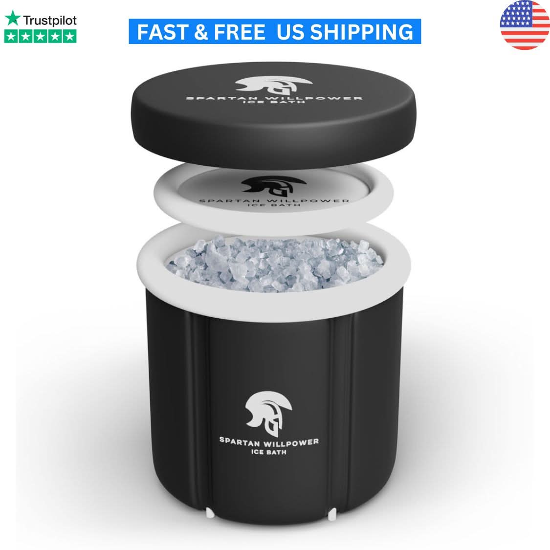 Warrior Willpower Cold Plunge Tubs No Warrior Willpower The Spartan Portable Ice Bath