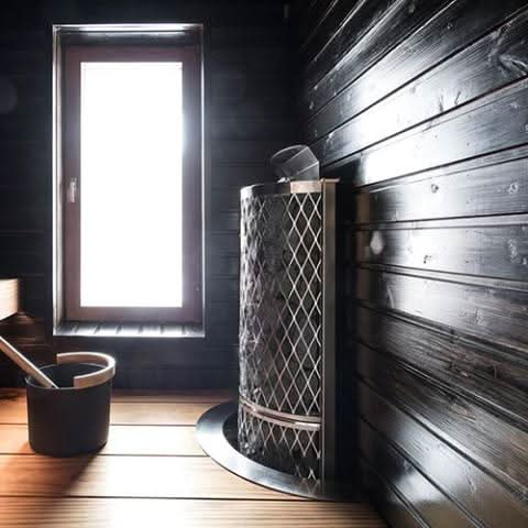 IKI Heaters IKI Wall Series 6B 6kW Sauna Heater, Built-In Controls
