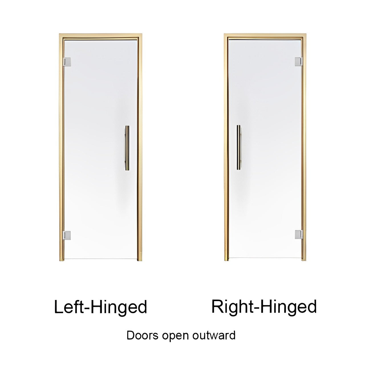 ProSaunas Accessories Prosaunas Aspen Frame Clear Glass Sauna Door 24x81