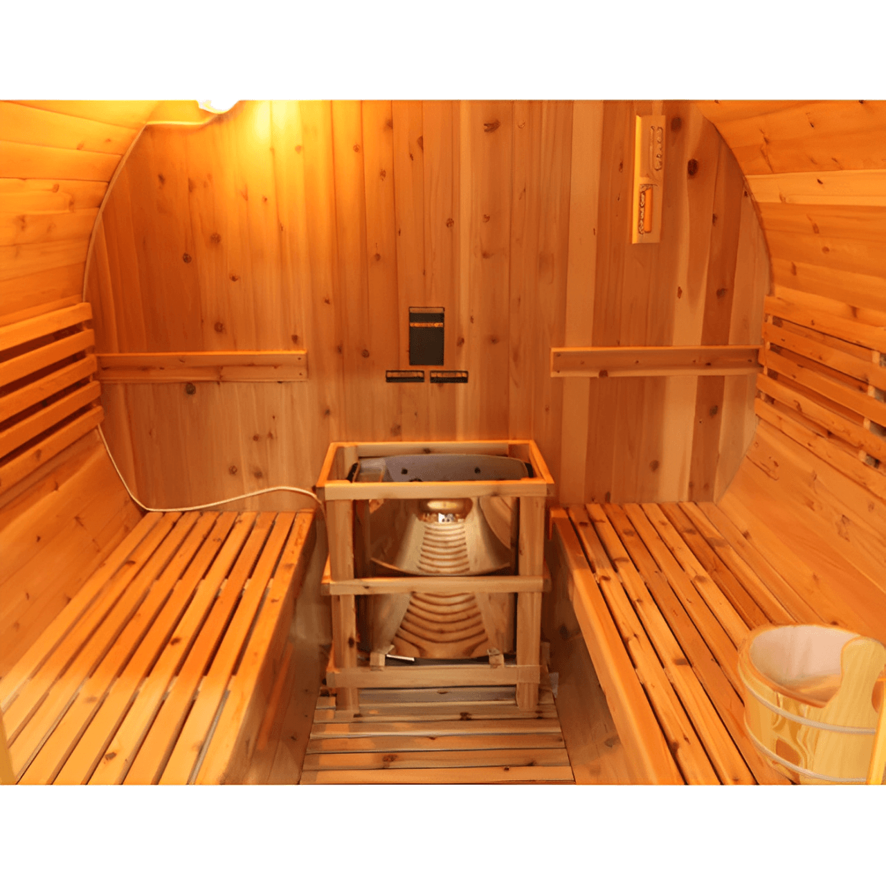 Sunray Traditional Saunas Sunray Galley 4-Person Traditional Barrel Sauna