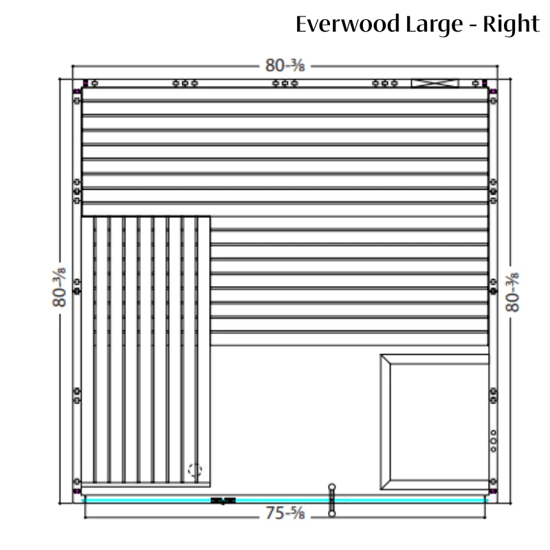 Almost Heaven Saunas Almost Heaven Everwood 2-5 Person Indoor Sauna — Heritage Collection