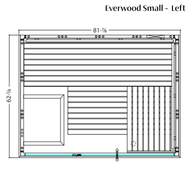 Almost Heaven Saunas Almost Heaven Everwood 2-5 Person Indoor Sauna — Heritage Collection
