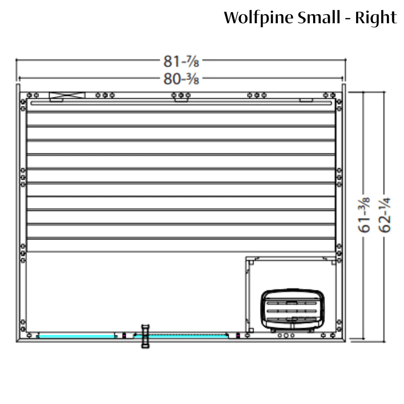 Almost Heaven Saunas Almost Heaven Wolfpine 2-5 Person Indoor Sauna — Heritage Collection