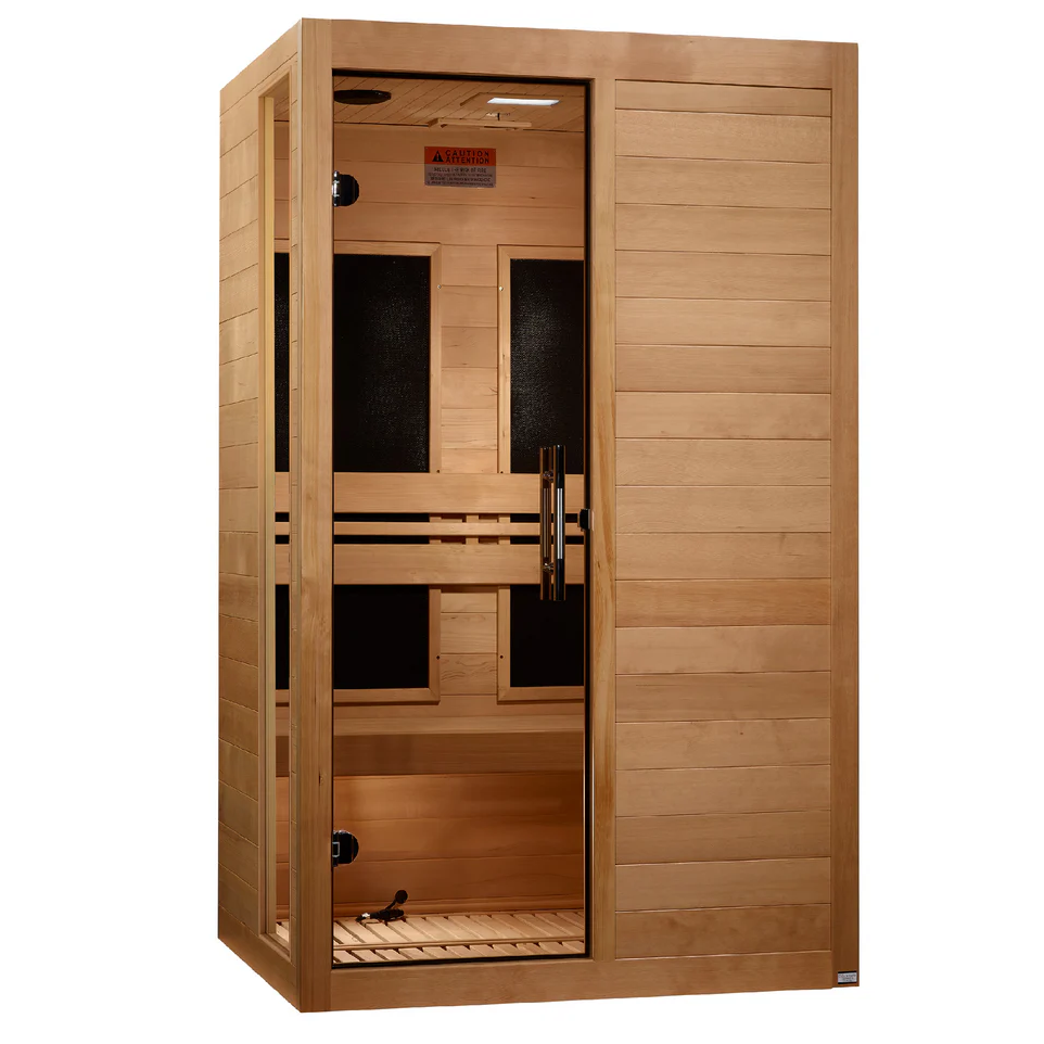 Golden Designs Saunas Golden Designs Dynamic Lucca 2 Person Ultra Low EMF FAR IR Sauna (DYN-6215-05 Elite)