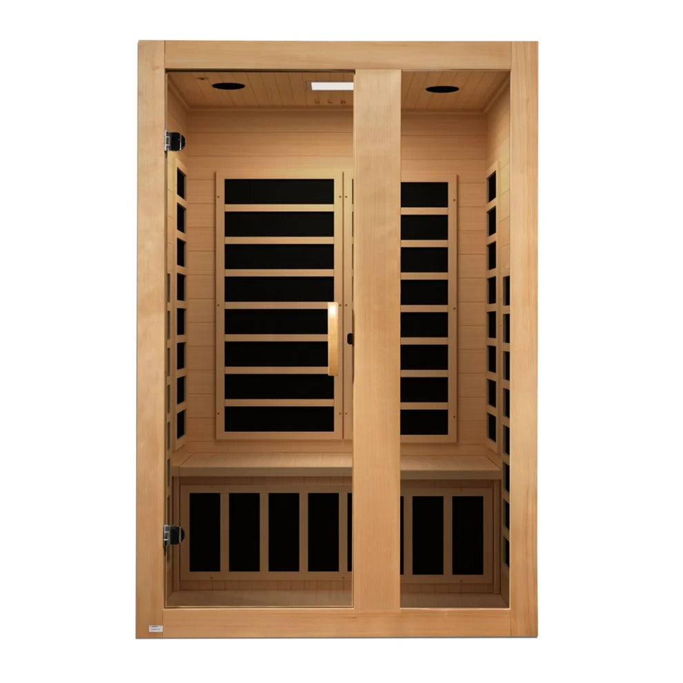 Golden Designs Saunas Golden Designs Dynamic Serena 2 Person Ultra Low EMF FAR IR Sauna (DYN-6229-01 Elite)