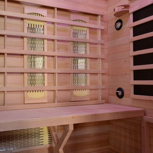 FitSauna Saunas FitSauna XL 3 Person Hemlock Infrared Sauna Cabin with Fitness System