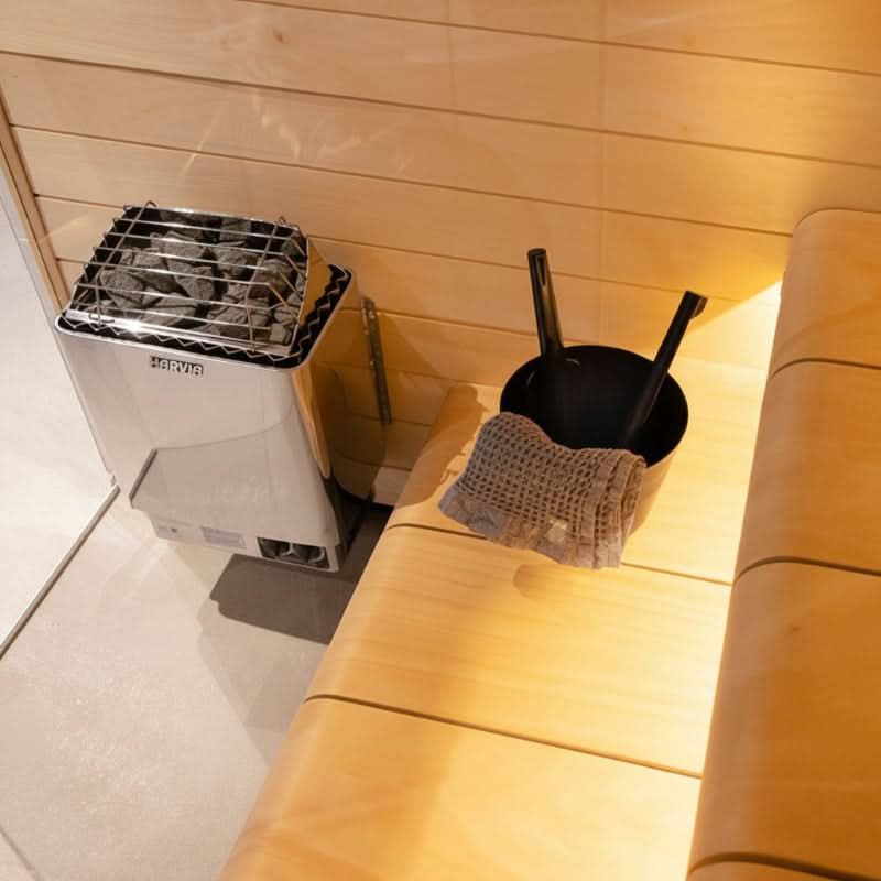 Harvia Heaters Harvia KIP80B 8kW Electric Sauna Heater with Built-in Controls
