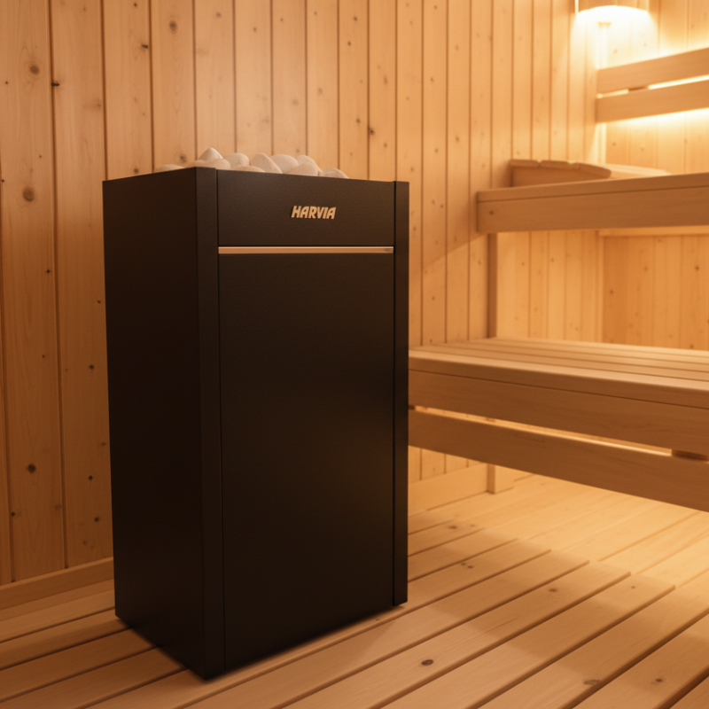 Harvia Heaters Harvia Virta HL60E 6kW Electric Sauna Heater with Xenio Digital Controller