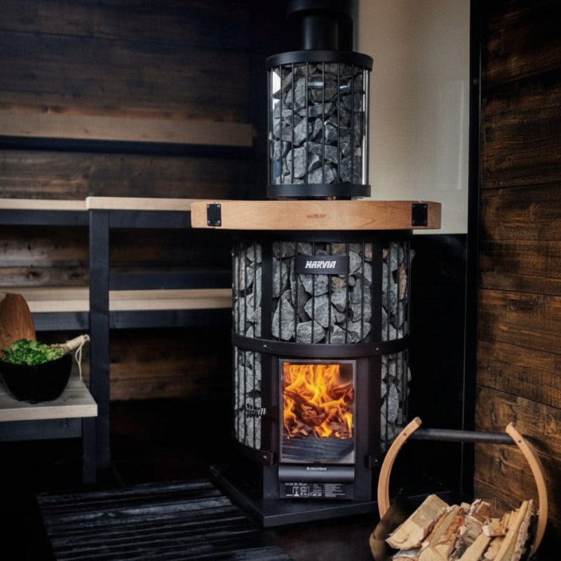 Harvia Heaters Harvia Legend 240 Green flame 15.9kW Wood Burning Sauna Stove