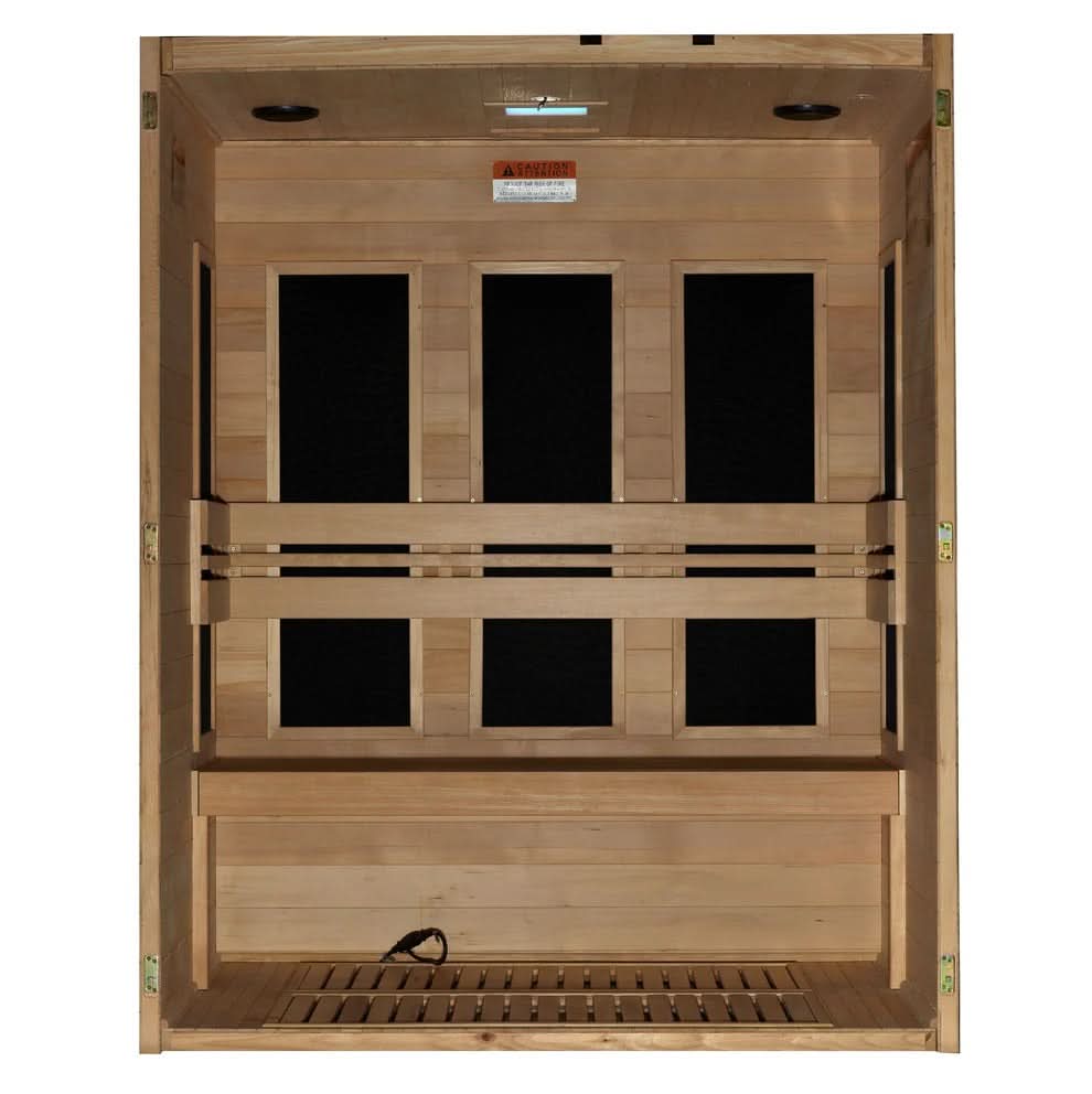 Golden Designs Saunas Golden Designs Maxxus "S-Line" 3 Person Low EMF FAR IR Sauna (MX-S306-01)