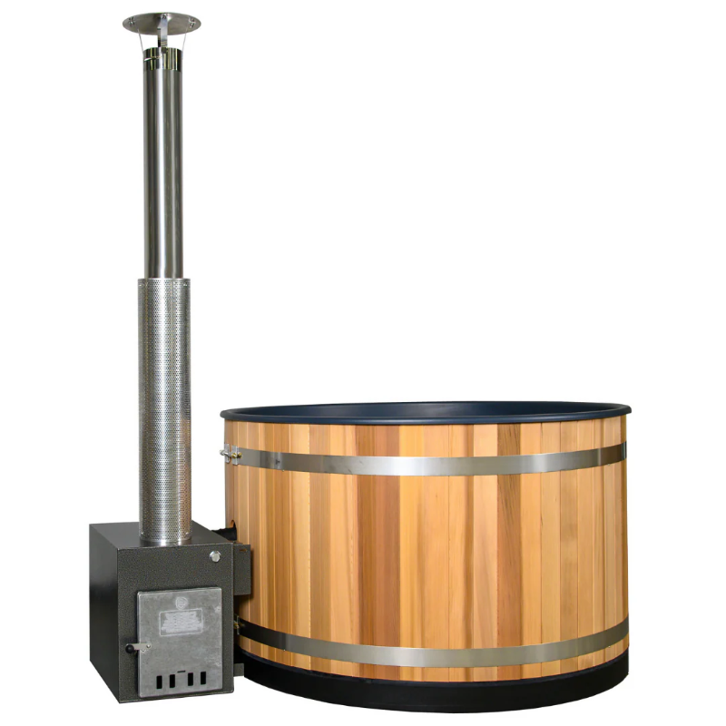 Almost Heaven Saunas & Hot Tubs Almost Heaven Huntington 6 Person Barrel Sauna + Almost Heaven Kirami 4 Person Hot Tub