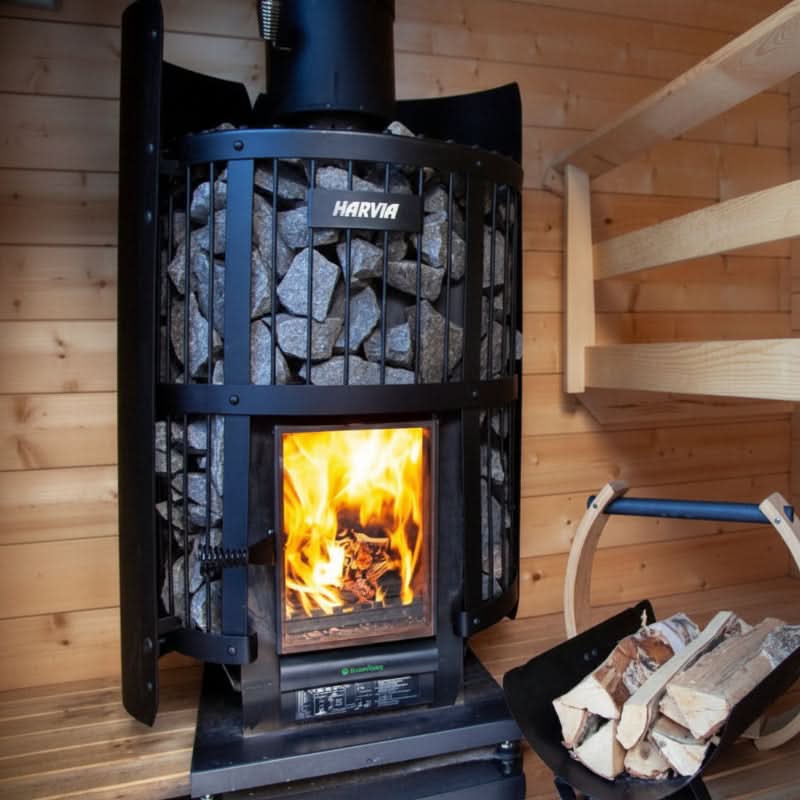 Harvia Heaters Harvia Legend 240 Green flame 15.9kW Wood Burning Sauna Stove