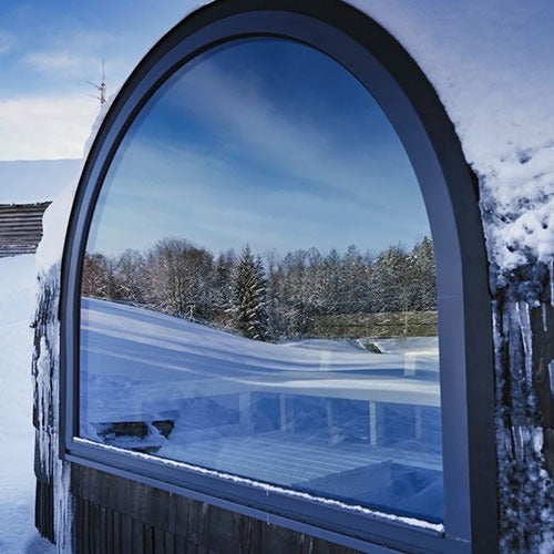 Iglucraft Saunas Iglucraft Panoramic Iglusauna 6 Person Wood Fired Outdoor Sauna