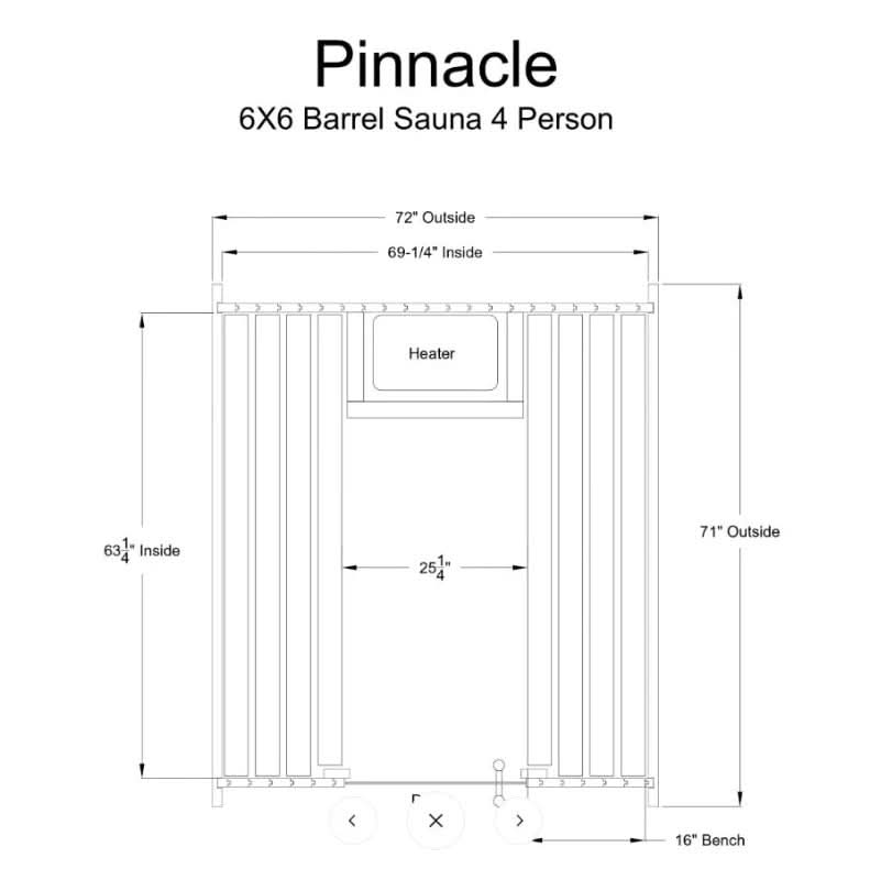 Almost Heaven Saunas & Hot Tubs Almost Heaven Pinnacle 4 Person Barrel Sauna & Almost Heaven Serenity 4 Person Wood Fired Hot Tub