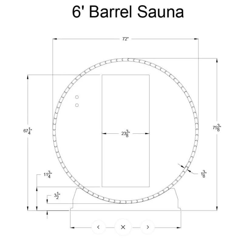 Almost Heaven Saunas & Hot Tubs Almost Heaven Pinnacle 4 Person Barrel Sauna & Almost Heaven Serenity 4 Person Wood Fired Hot Tub
