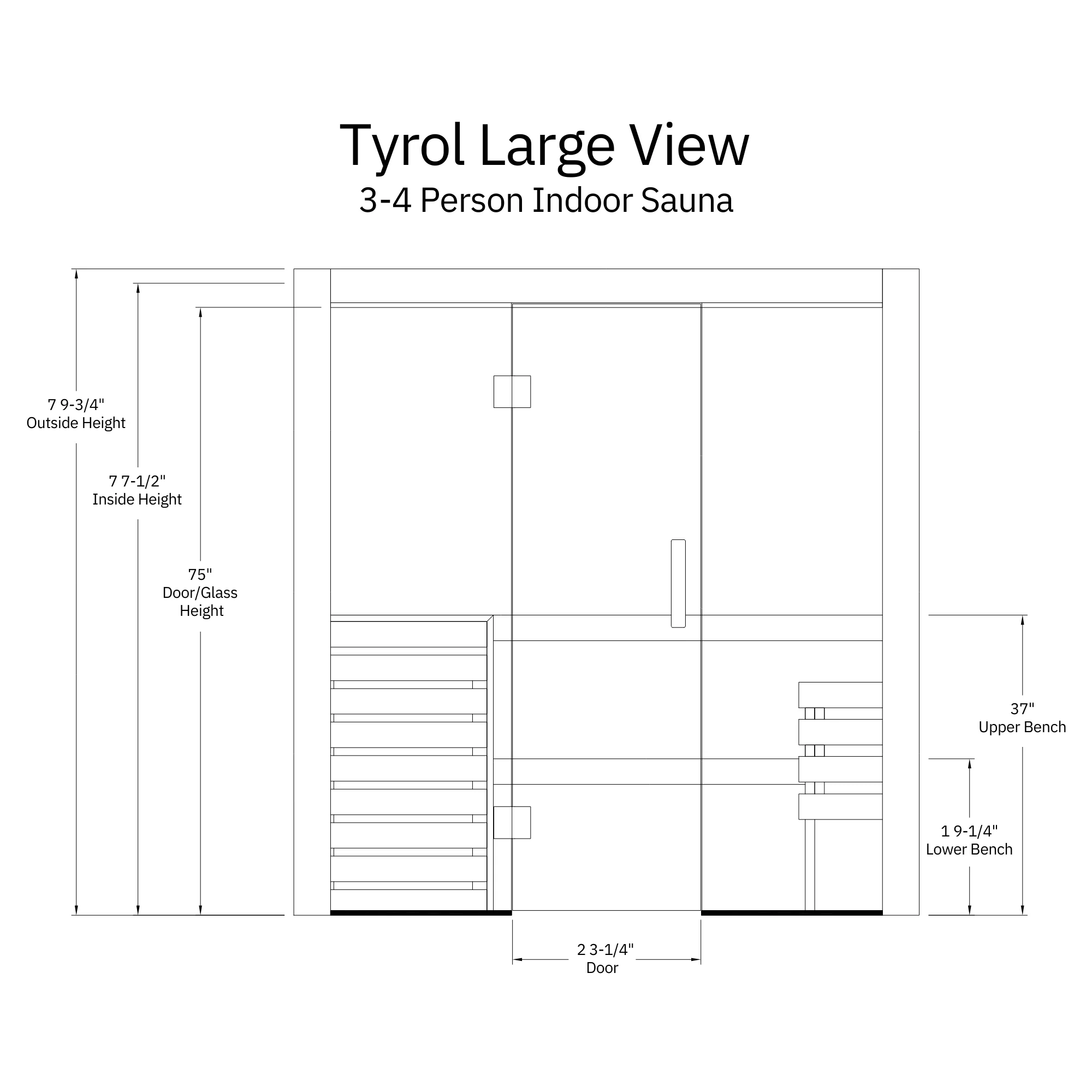 Almost Heaven Saunas Almost Heaven Tyrol 3-5 Person Indoor Sauna — Heritage Collection