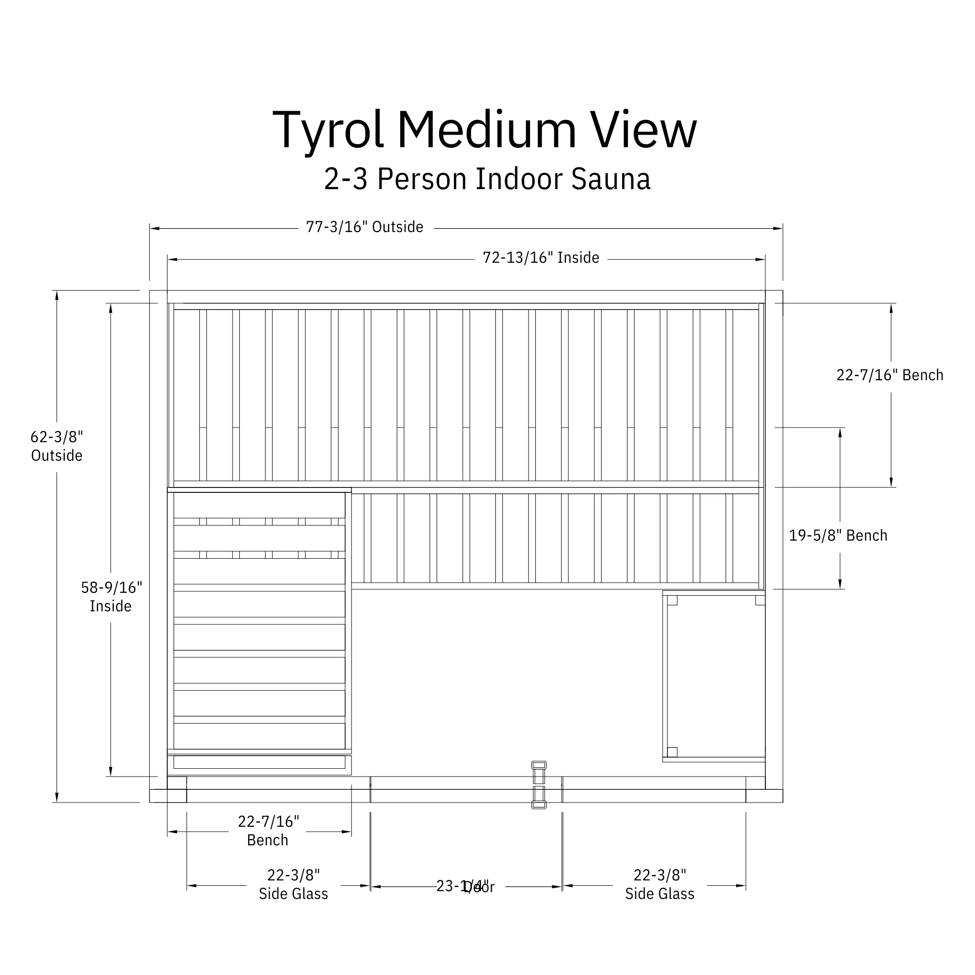 Almost Heaven Saunas Almost Heaven Tyrol 3-5 Person Indoor Sauna — Heritage Collection