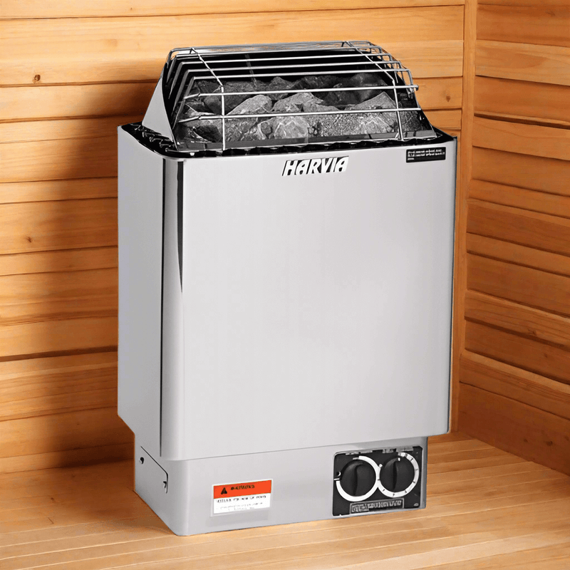Harvia Heaters Harvia KIP60B 6kW Electric Sauna Heater with Built-in Controls
