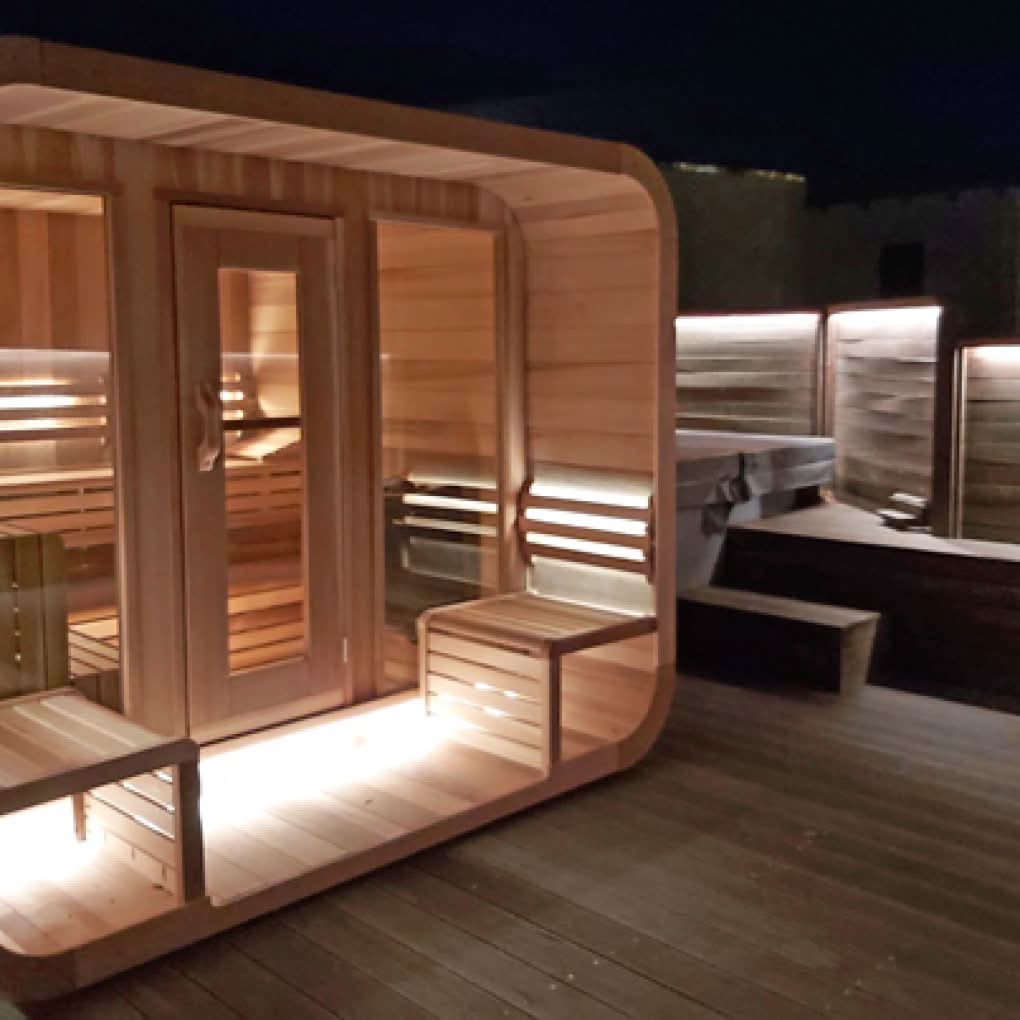 Dundalk LeisureCraft Saunas Dundalk Leisure Knotty Cedar Outdoor Luna Sauna