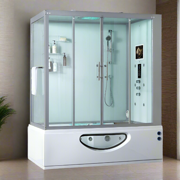 Maya Bath Showers Maya Bath Catania Platinum 2-Person Freestanding Steam Shower