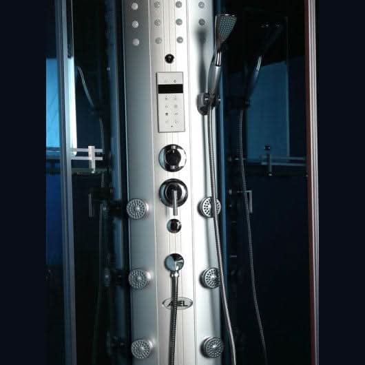 Mesa Showers Mesa WS-302A 1 Person Corner Steam Shower - 38"L x 38"W x 85"H (Blue Glass)