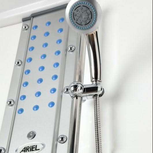 Mesa Showers Mesa WS-608A 2 Person Corner Steam Shower with Jetted Tub - 63" x 63" x 85"
