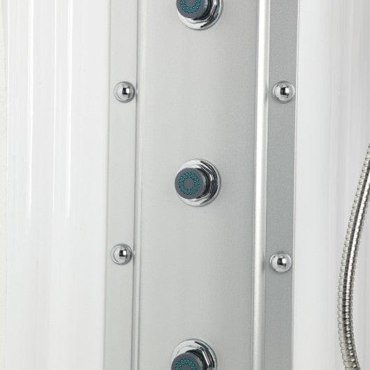 Mesa Showers Mesa WS-608A 2 Person Corner Steam Shower with Jetted Tub - 63" x 63" x 85"