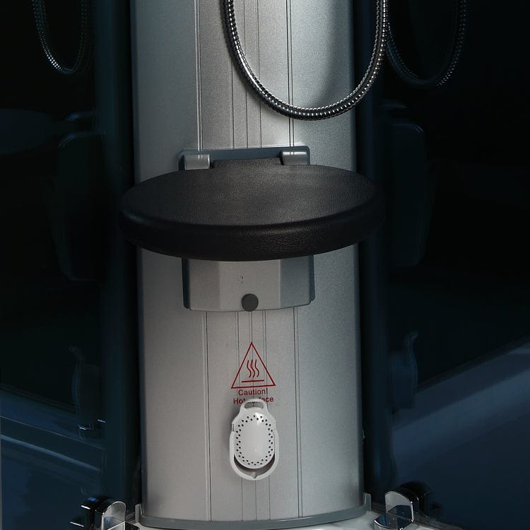 Mesa Showers Mesa WS-802L 1 Person Walk-In Steam Shower - 45"W x 32"D x 85"H (Blue Glass)