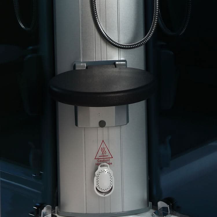 Mesa Showers Mesa WS-802L 1 Person Walk-In Steam Shower - 45"W x 32"D x 85"H (Blue Glass)