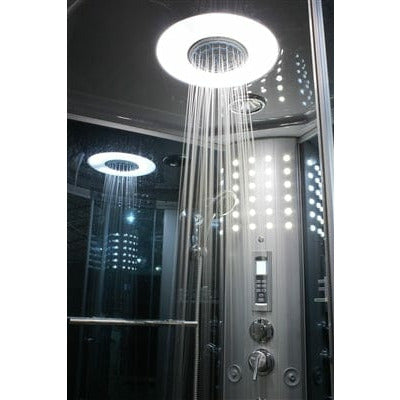 Mesa Showers Mesa WS-802L 1 Person Walk-In Steam Shower - 45"W x 32"D x 85"H (Blue Glass)