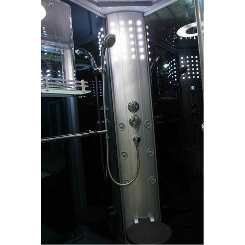 Mesa Showers Mesa WS-802L 1 Person Walk-In Steam Shower - 45"W x 32"D x 85"H (Blue Glass)