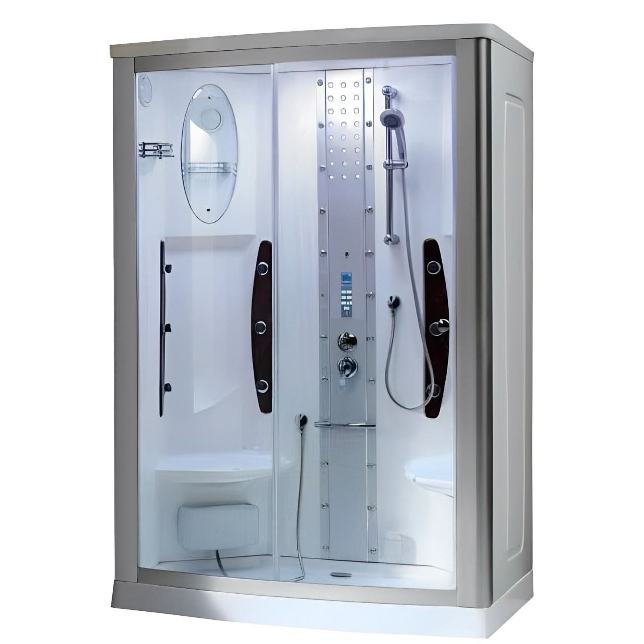 Mesa Showers Mesa WS-803A 2 Person Walk-In Steam Shower - 54"L x 35"W x 85"H