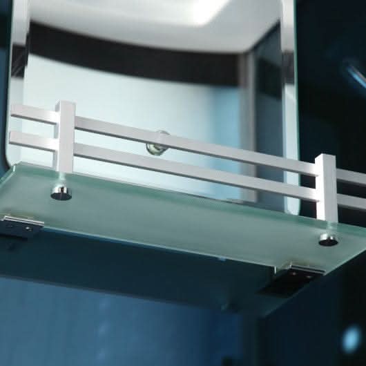 Mesa Showers Mesa WS-803L 2 Person Walk-In Steam Shower - 54"L x 35"W x 85"H (Blue Glass)