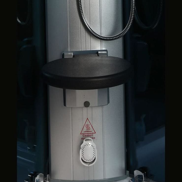 Mesa Showers Mesa WS-803L 2 Person Walk-In Steam Shower - 54"L x 35"W x 85"H (Blue Glass)