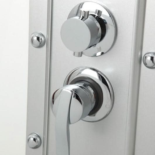 Mesa Showers Mesa WS-803L 2 Person Walk-In Steam Shower - 54"L x 35"W x 85"H (Blue Glass)