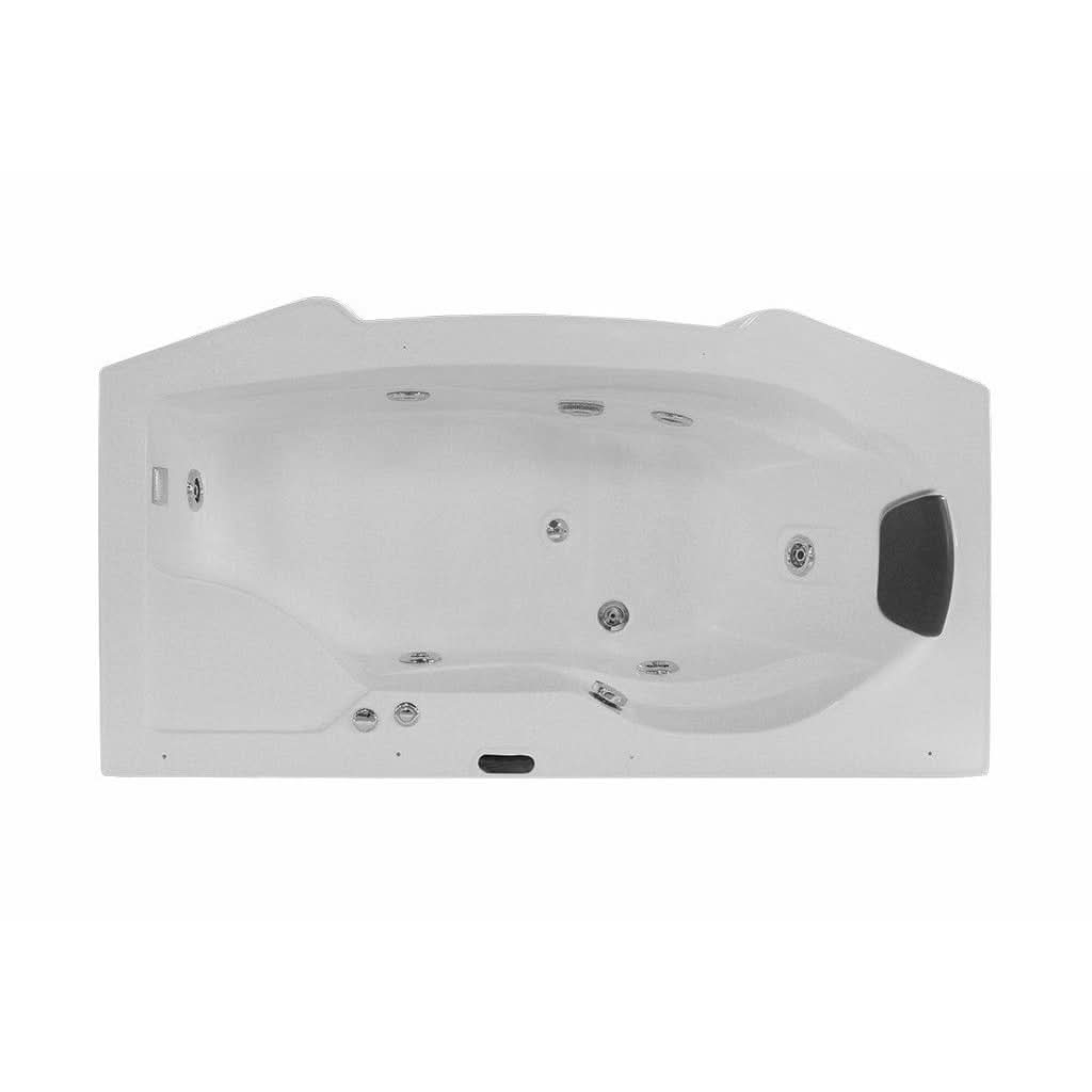 Mesa Showers Mesa WS-807A 2 Person Walk-In Steam Shower with Jetted Tub - 67"L x 35"W x 86"H
