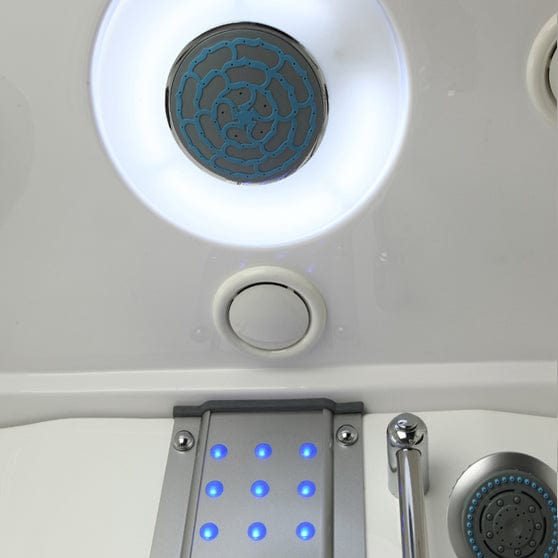 Mesa Showers Mesa WS-807A 2 Person Walk-In Steam Shower with Jetted Tub - 67"L x 35"W x 86"H