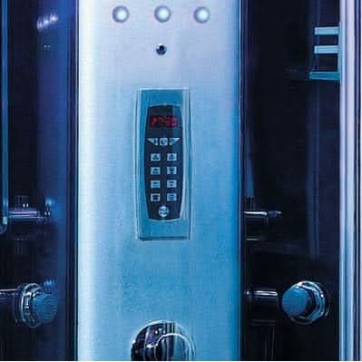 Mesa Showers Mesa WS-9090K 1 Person Corner Steam Shower - 36"L x 36"W x 85"H (Blue Glass)