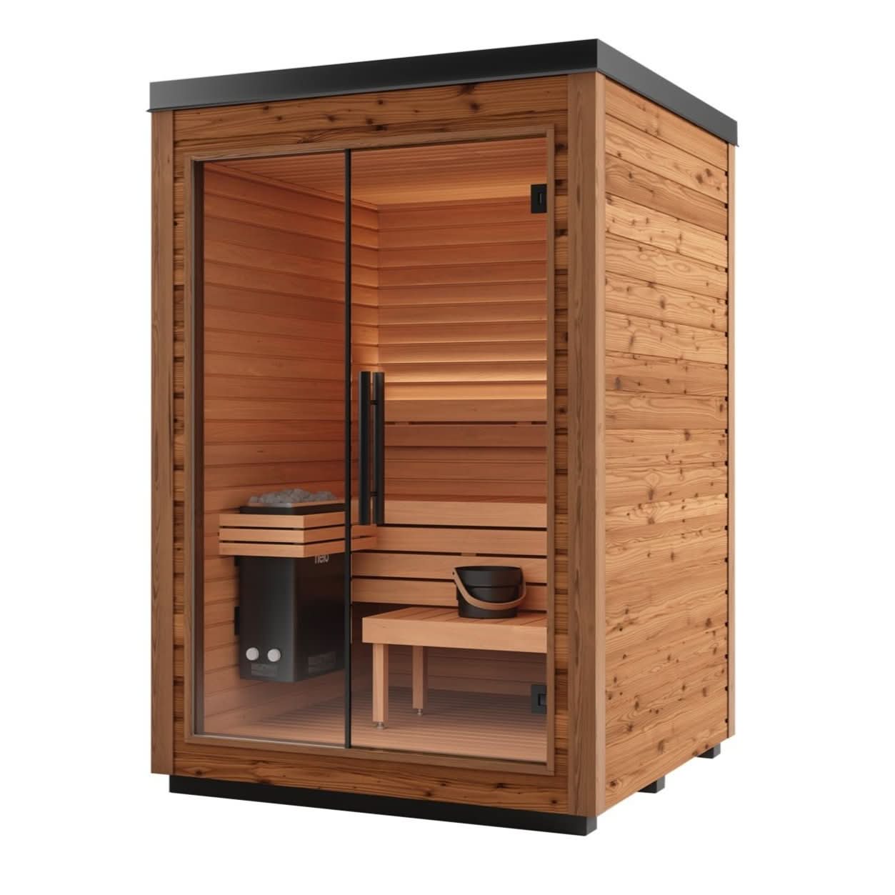 Auroom Saunas Auroom Mira S 1-2 Person Outdoor Modular Cabin Sauna Kit