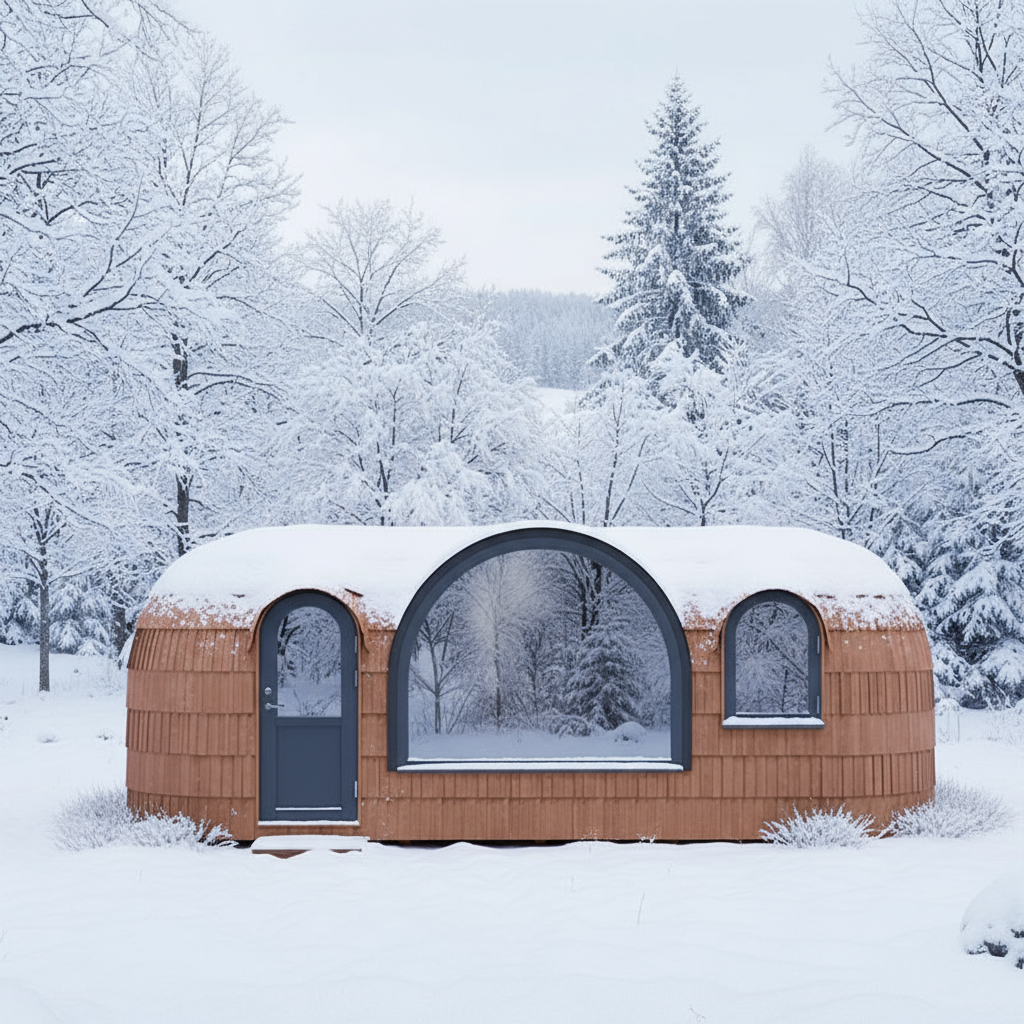 Iglucraft Saunas Iglucraft Panoramic Iglusauna 6 Person Wood Fired Outdoor Sauna