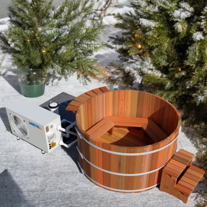 Northern Lights Hot Tubs Northern Lights Heat Pump 36” 4 Person Chill or Heat Tub Package