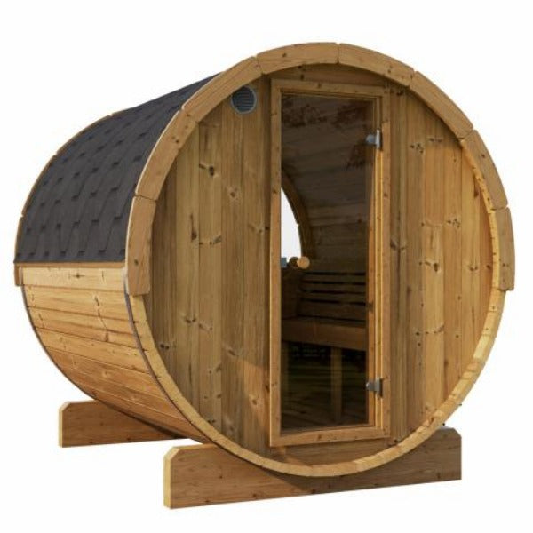 SaunaLife Saunas SaunaLife Model E8W 6 Person Sauna Barrel - Window