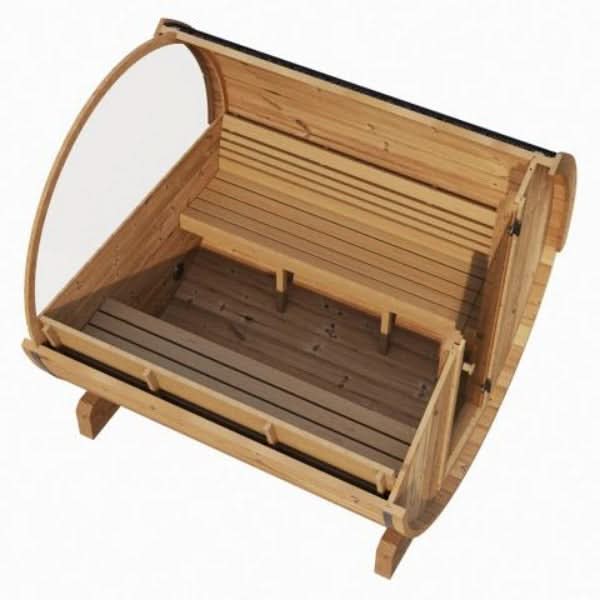SaunaLife Saunas SaunaLife Model E8W 6 Person Sauna Barrel - Window