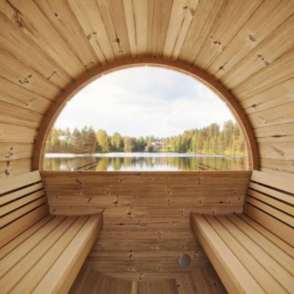 SaunaLife Saunas SaunaLife Model E8W 6 Person Sauna Barrel - Window