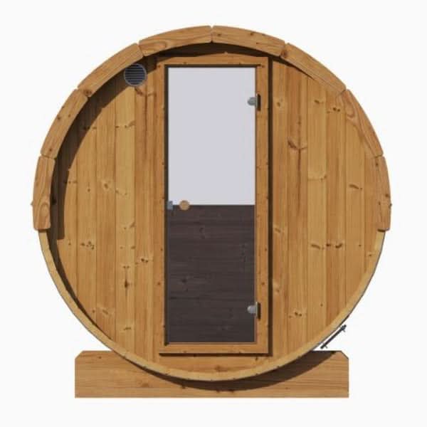 SaunaLife Saunas SaunaLife Model E7W 4 Person Sauna Barrel - Window