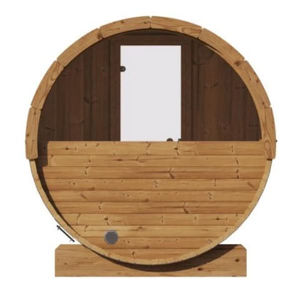 SaunaLife Saunas SaunaLife Model E7W 4 Person Sauna Barrel - Window